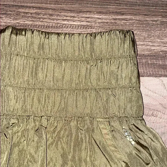 Free People Movement Olive Green High-Waisted Shorts - Picture 2 of 6
